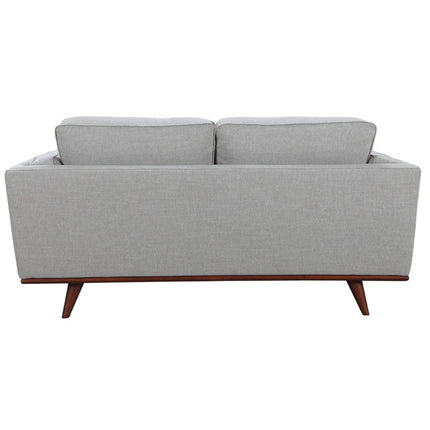 Petalsoft 2 Seater Sofa Fabric Uplholstered Lounge Couch - Grey