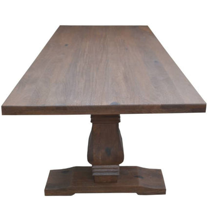 Florence  Dining Table 230cm French Provincial Pedestal Solid Timber Wood