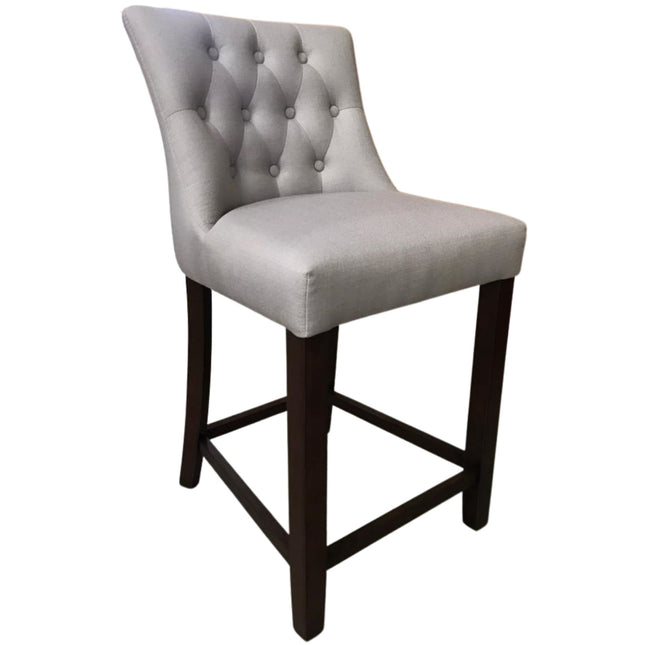 Florence  High Fabric Dining Chair Bar Stool French Provincial Solid Timber