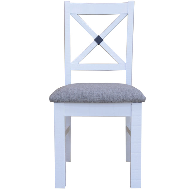 Beechworth Dining Chair Set of 2 Solid Pine Timber Wood Hampton Furniture - Grey