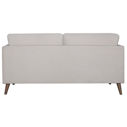 Nooa 2 Seater Sofa Fabric Uplholstered Lounge Couch - Stone