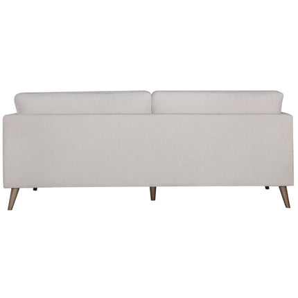 Nooa 3 Seater Sofa Fabric Uplholstered Lounge Couch - Stone