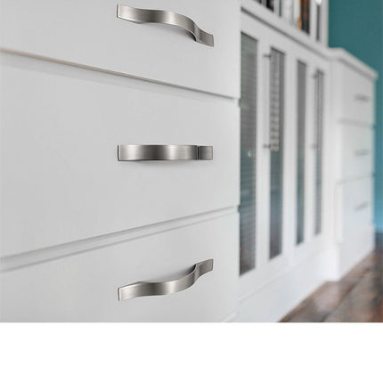 96mm Brushed Silver Furniture Kitchen Bathroom Cabinet Handles Drawer Bar Handle Pull Knob