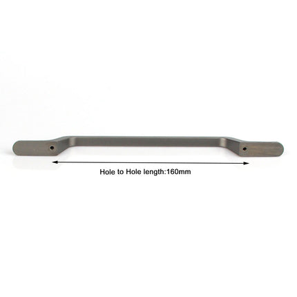 Black Zinc Kitchen Cabinet Handles Drawer Bar Handle Pull 160mm