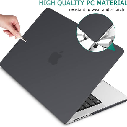 Suitable for MacBook Pro 14 Max Inch Case 2023 2022 2021 M2 A2779 M1 A2442 Hardshell Case Keyboard Cover Black