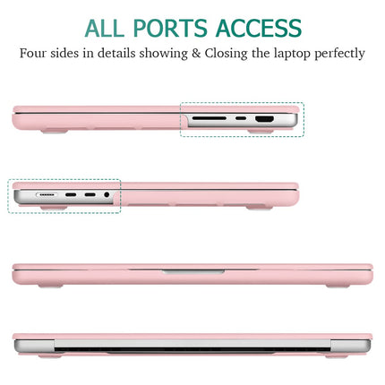 Suitable for MacBook Pro 14 Max Inch Case 2023 2022 2021 M2 A2779 M1 A2442 Hardshell Case Keyboard Cover Sold Pink