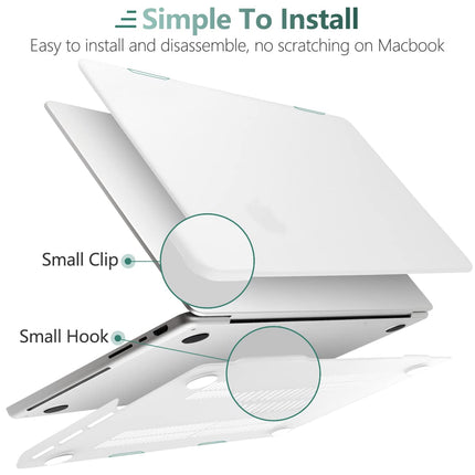 Suitable for  MacBook Pro 16 inch Case 2023 2022 2021 M2 A2780 A2485 M1 Pro/Max Hard Shell Case Keyboard Cover White