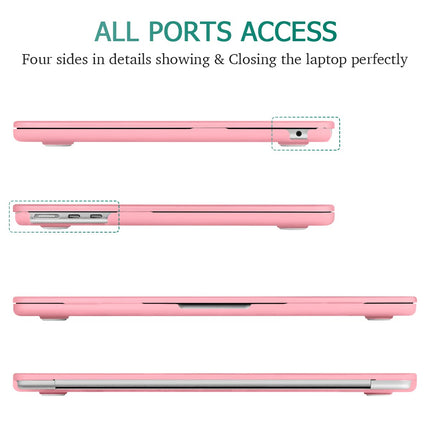 Suitable for  2023 2022 MacBook Air 13 inch case M2 Model A2681 Hard Shell Case Keyboard Cover Pink
