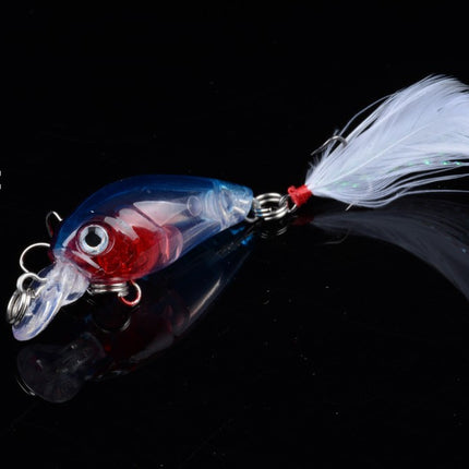 5x 4.5cm Popper Crank Bait Fishing Lure Lures Surface Tackle Saltwater