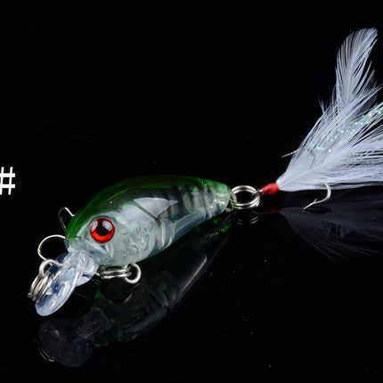 5x 4.5cm Popper Crank Bait Fishing Lure Lures Surface Tackle Saltwater