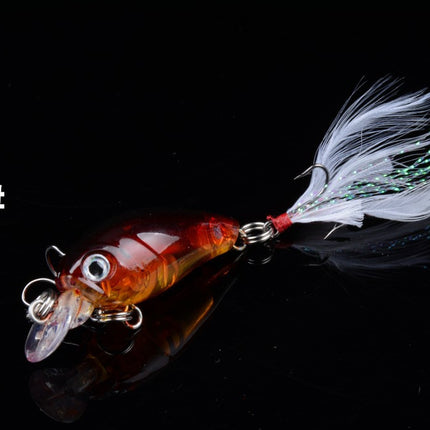5x 4.5cm Popper Crank Bait Fishing Lure Lures Surface Tackle Saltwater