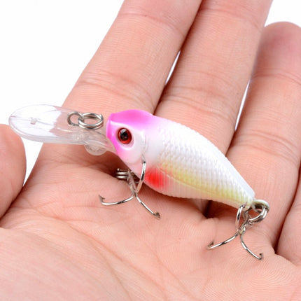 6x 6cm Popper Crank Bait Fishing Lure Lures Surface Tackle Saltwater