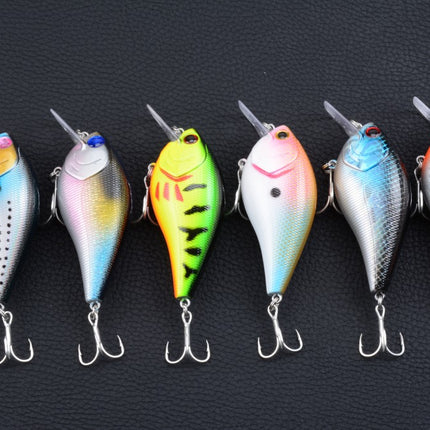 6x 8cm Popper Crank Bait Fishing Lure Lures Surface Tackle Saltwater