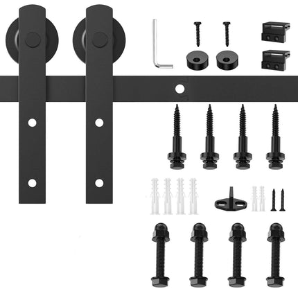 1.5m Heavy Duty Sliding Barn Single Door Hardware Kit Damper Track Rail Roller System