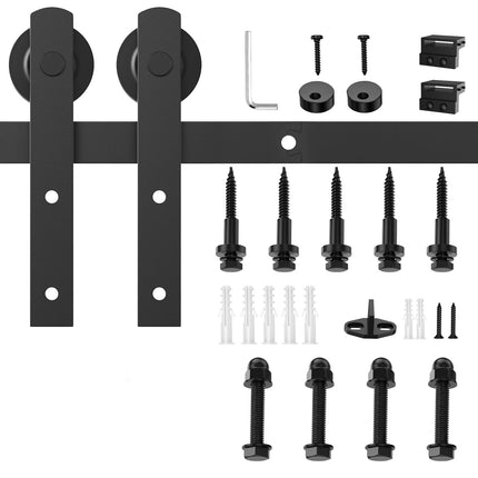 1.8m Heavy Duty Sliding Barn Single Door Hardware Kit Damper Track Rail Roller System