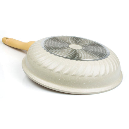 28cm Deep Frypan Fry pan Wok Non-Stick Ceramic Coating With Lid