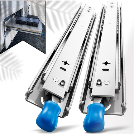32in Pair 150KG Heavy Duty Drawer Slides Rails Runners Locking Ball Bearing