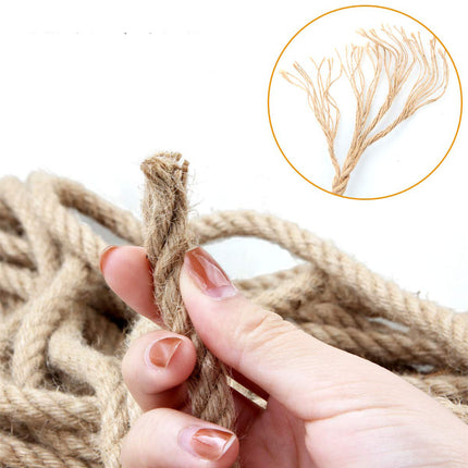50m Sisal 10mm Rope Natural Twine Cord Thick Jute Hemp Manila  Crafting Home Decor