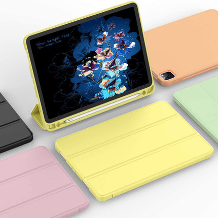 iPad Pro 11 Inch 2020 Soft Tpu Smart Premium Case Auto Sleep Wake Stand Cover Pencil holder Yellow