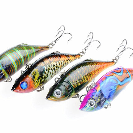 4x 8cm Vib Bait Fishing Lure Lures Hook Tackle Saltwater