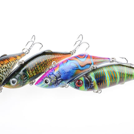 4x 8cm Vib Bait Fishing Lure Lures Hook Tackle Saltwater