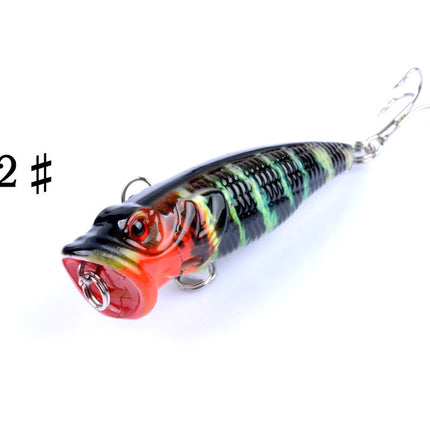 4X 6.5cm Popper Poppers Fishing Lure Lures Surface Tackle Fresh Saltwater