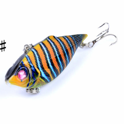 6x 6.5cm Vib Bait Fishing Lure Lures Hook Tackle Saltwater