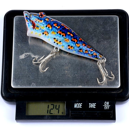 5X 8cm Popper Poppers Fishing Lure Lures Surface Tackle Fresh Saltwater