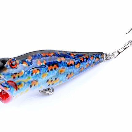 5X 8cm Popper Poppers Fishing Lure Lures Surface Tackle Fresh Saltwater