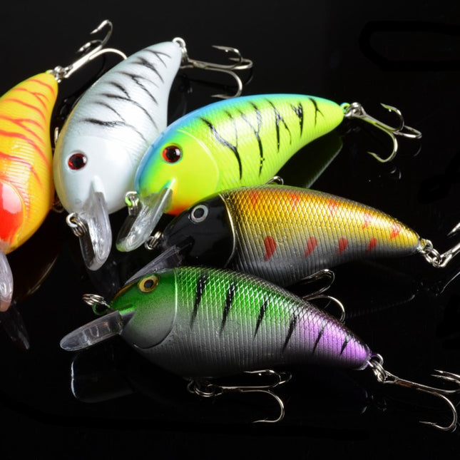 5x 8.5cm Popper Crank Bait Fishing Lure Lures Surface Tackle Saltwater