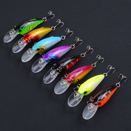 8x 7.5cm Popper Crank Bait Fishing Lure Lures Surface Tackle Saltwater