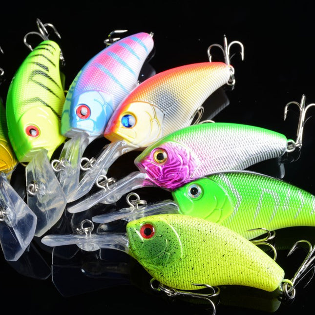 7x 9cm Popper Crank Bait Fishing Lure Lures Surface Tackle Saltwater