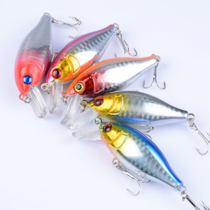 5x 7.5cm Popper Crank Bait Fishing Lure Lures Surface Tackle Saltwater
