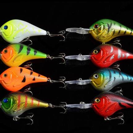 8x 9.5cm Popper Crank Bait Fishing Lure Lures Surface Tackle Saltwater