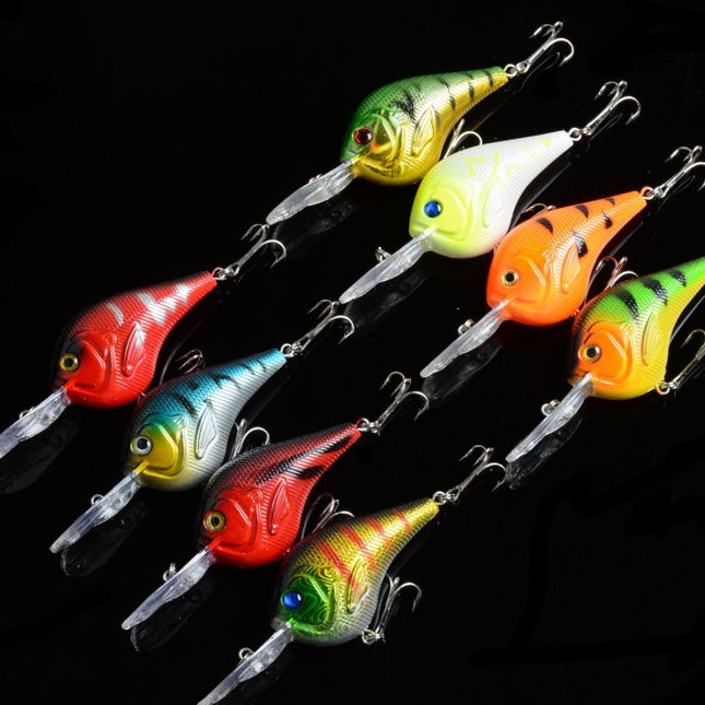 8x 9.5cm Popper Crank Bait Fishing Lure Lures Surface Tackle Saltwater