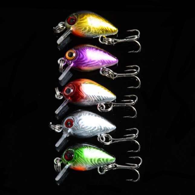 5x 3cm Popper Crank Bait Fishing Lure Lures Surface Tackle Saltwater