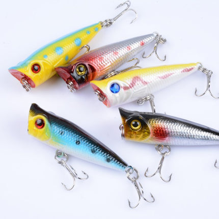 5X 5cm Popper Poppers Fishing Lure Lures Surface Tackle Fresh Saltwater