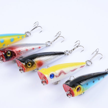 5X 5cm Popper Poppers Fishing Lure Lures Surface Tackle Fresh Saltwater