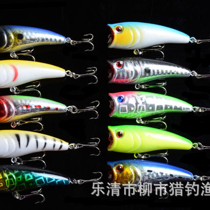 10X 6cm Popper Poppers Fishing Lure Lures Surface Tackle Saltwater