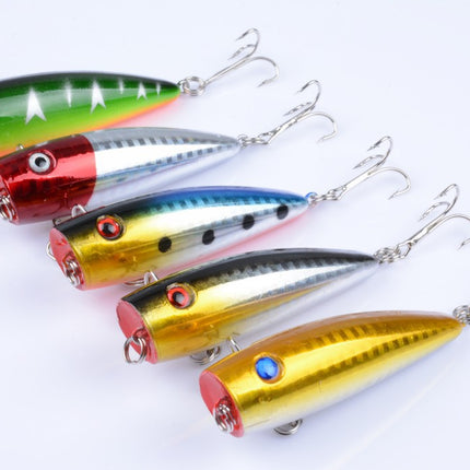 5X 7cm Popper Poppers Fishing Lure Lures Surface Tackle Fresh Saltwater