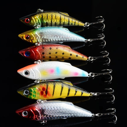 6x 8cm Vib Bait Fishing Lure Lures Hook Tackle Saltwater