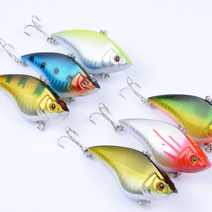 6x 7cm Vib Bait Fishing Lure Lures Hook Tackle Saltwater