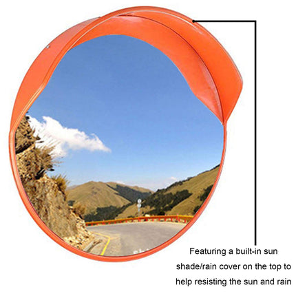 60cm  OutdoorTraffic Blind Spots Curved Convex Mirror Wide Angle Driveway Warehouse Security