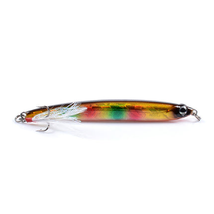 6x Popper Minnow 10cm Fishing Lure Lures Surface Tackle Fresh Saltwater