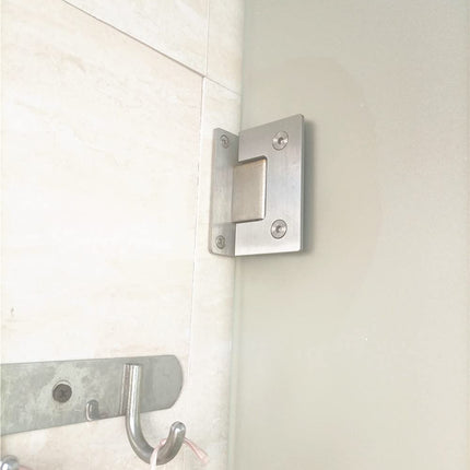 90 Degree Glass Door Cupboard Showcase Cabinet Clamp Glass Shower Doors Hinge 304 Steel