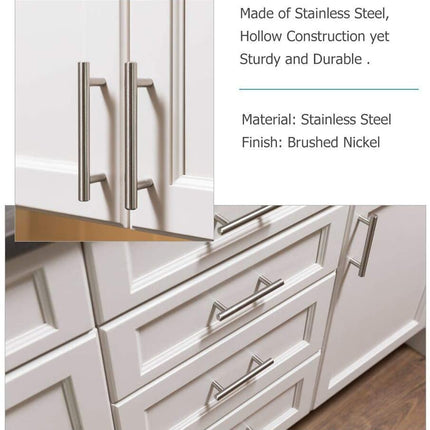 Brushed Stainless steel Kitchen Door Cabinet Drawer Handle Pulls 96MM