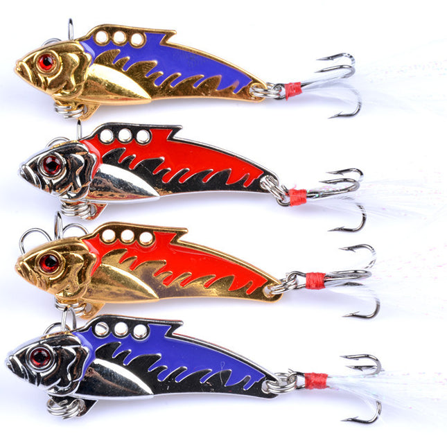 4X 8g Fishing Switchblade Blade VIBE VIB Metal Lures 50mm