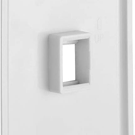 1 Port QuickPort outlet Wall Plate face plate, Single Gang White