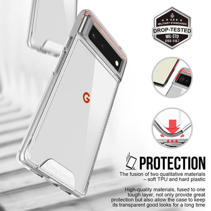 For Google Pixel 6 Case iCoverLover Shockproof Cover Clear