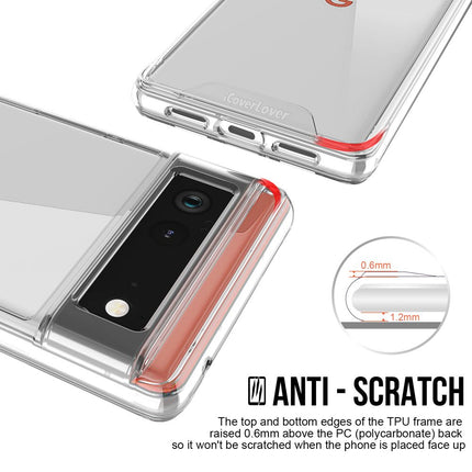 For Google Pixel 6 Case iCoverLover Shockproof Cover Clear